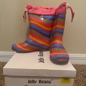 Rainbow- Jelly Beans rain boots- brand new in box